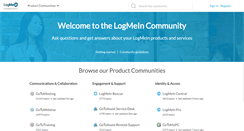 Desktop Screenshot of community.logmein.com