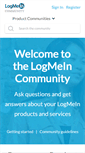 Mobile Screenshot of community.logmein.com